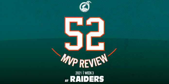 MVP Review Week 3: Dolphins at Raiders