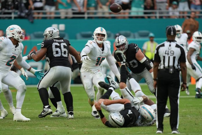 Dolphins defence the star in 20-13 Raiders win